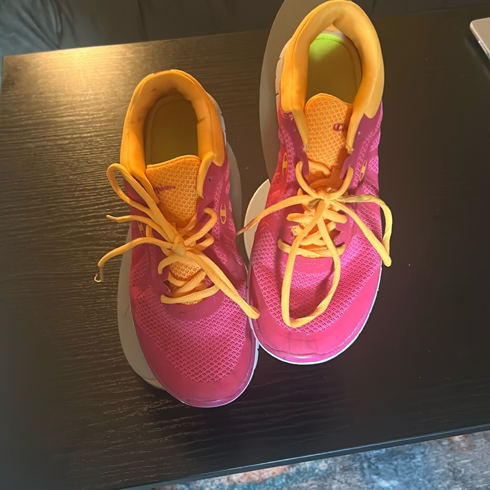 Pink and orange Champion Shoes- Size 9
